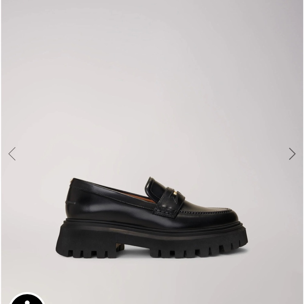 Maje New Black Chunky Loafers